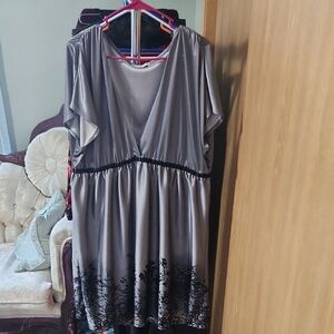 Maurices Shimmering Gray Dress